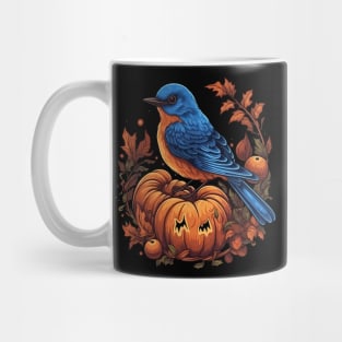 Eastern Bluebird Halloween Mug